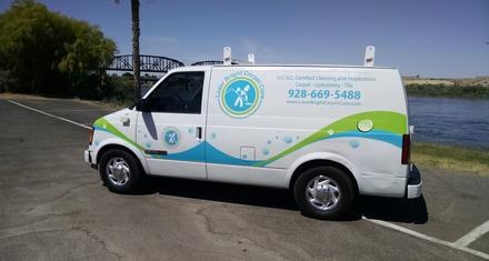 Laser Bright Carpet Care service van